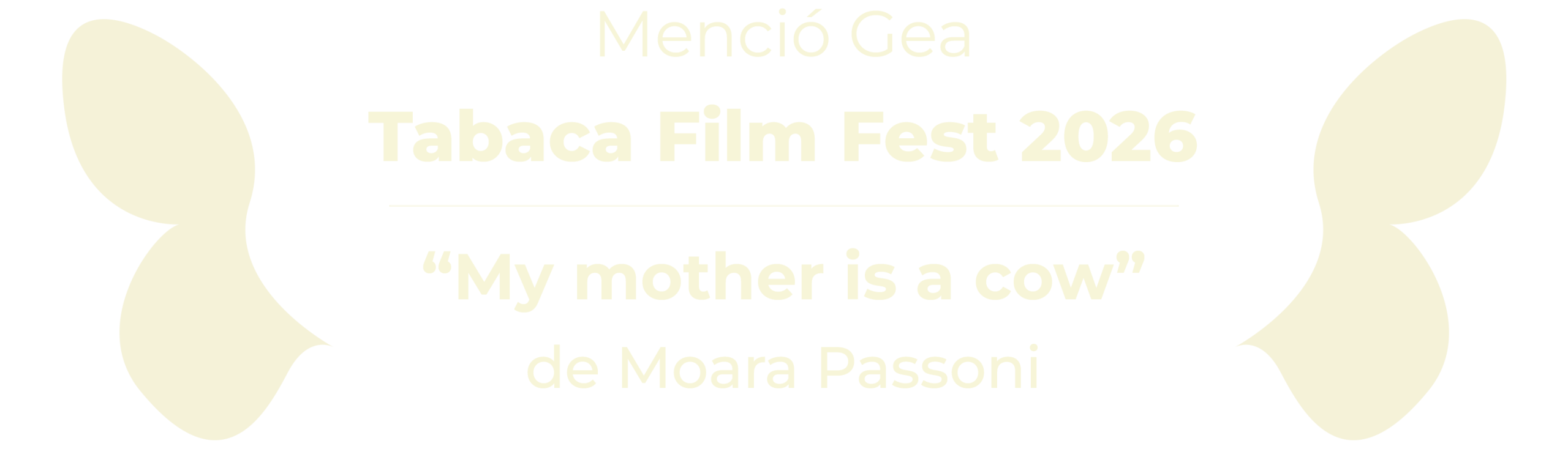 GEA-MENCIO Menció Gea - Tabaca Film Fest 2026