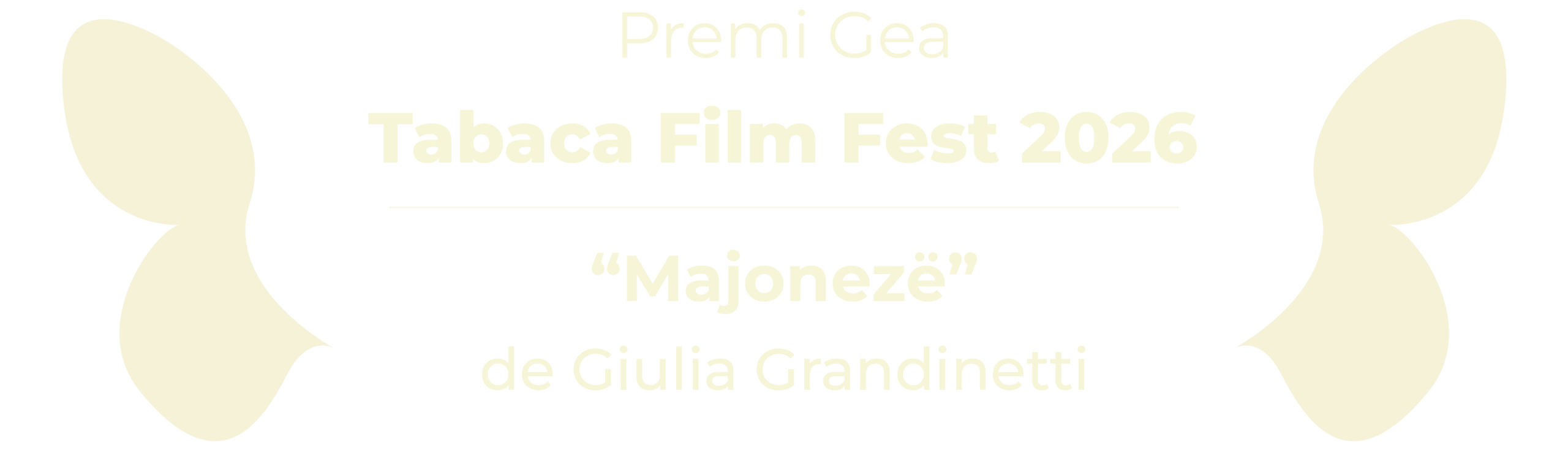 GEA-PREMI Premi Gea - Tabaca Film Fest 2026