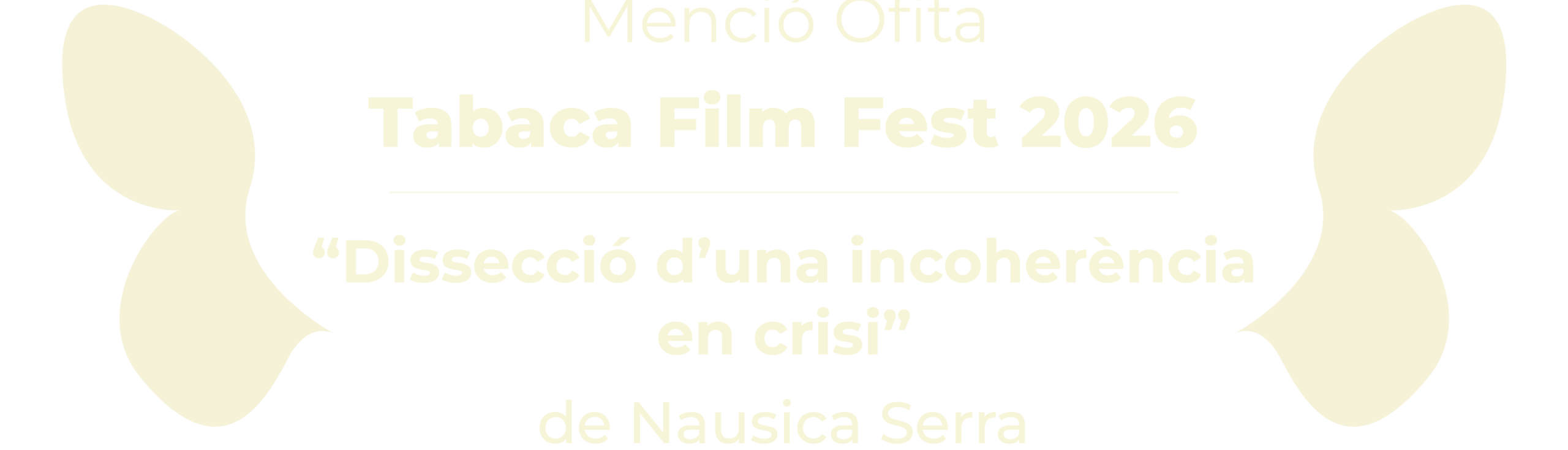 OFITA-MENCIO Menció Ofita - Tabaca Film Fest 2026