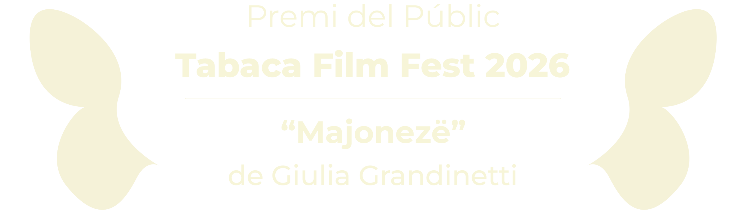 PREMI-PUBLIC Premi del Públic - Tabaca Film Fest 2026